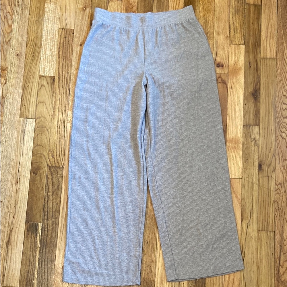 Old Navy Tan Straight Leg Pants with Elastic Waist
